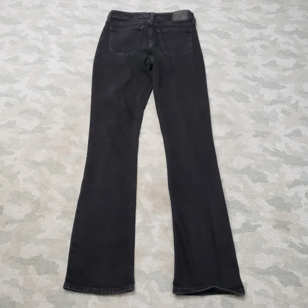 Aeropostale Jeans Womens 2 Long Black Bootcut Denim Dark Wash Stretch